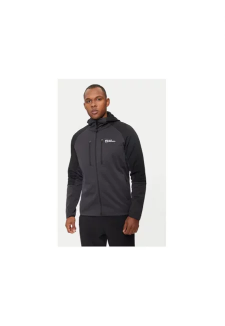 Мъжки термо суитшърт -  303953324 - Полиестер - Сив - Сив