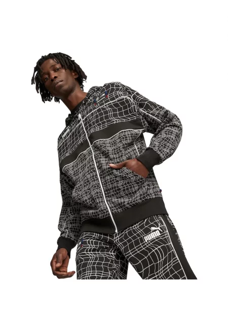 Мъжко яке  Bmw Mms Camo Sds с качулка - Черен