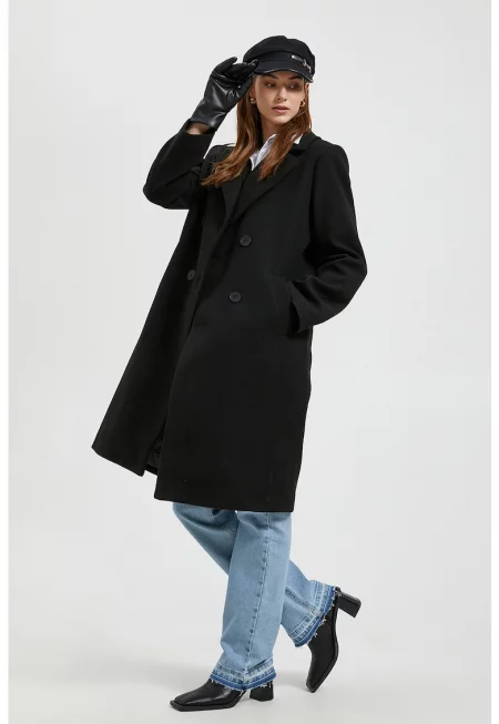 Палто с двуредно закопчаване