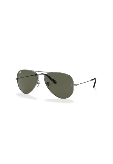 Ray Ban - Слънчеви очила Aviator с метална рамка - Сив