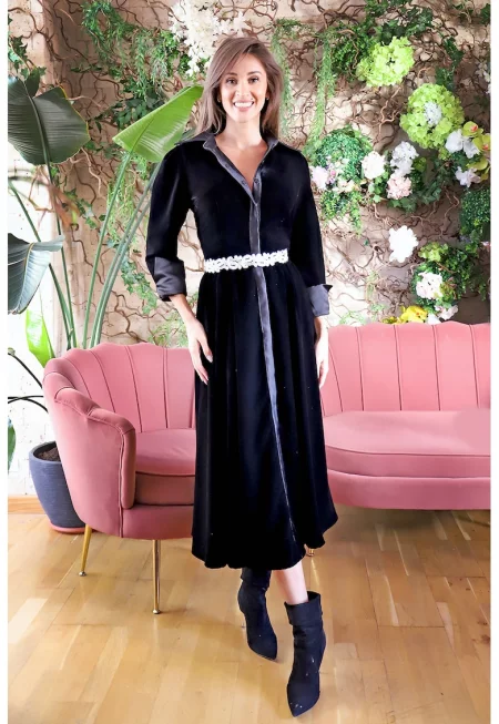 Рокля Onix с копчета - Черен