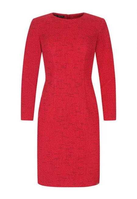 Рокля от туид с цип