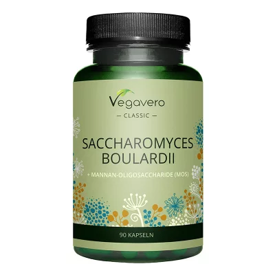 Пробиотик Сахаромицес боларди (Saccharomyces Boulardii) + Мананови олигозахариди (Mannan-Oligosaccharide (MOS)), 90 капсули