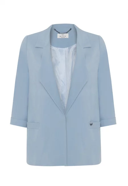 Сако с 3/4 ръкави - Светлосин
