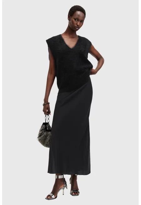 Шпиц рокля Bryony с презрамки - Черен