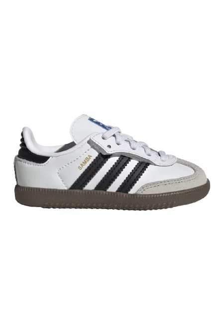 Спортни обувки Samba с велур - Бял/Черен/Сив