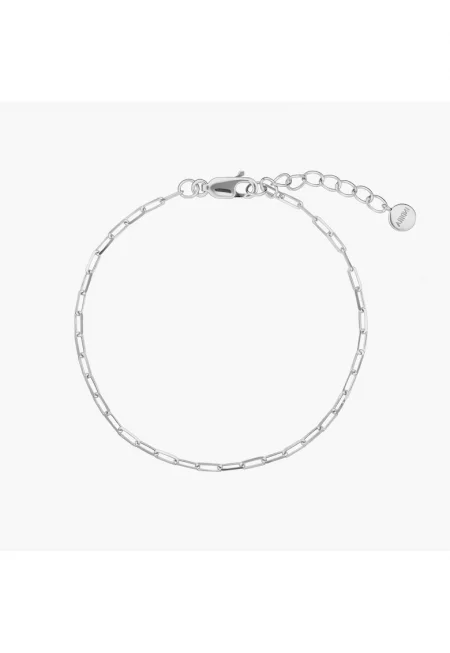 Сребърна гривна Paperclip