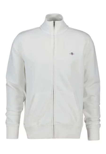 Суитшърт Shield с цип - Бял