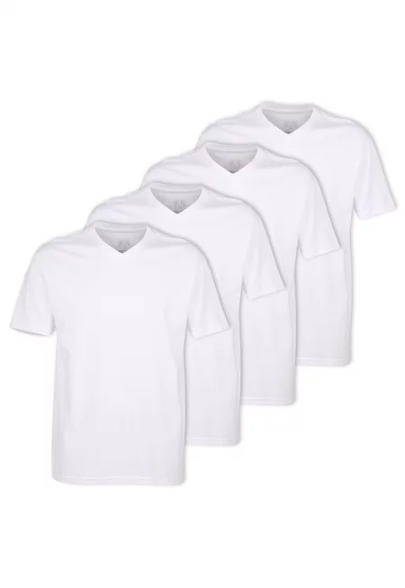 Тениска с шпиц - Бял