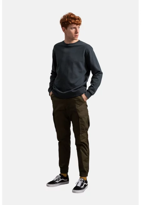 Унисекс памучен суитшърт - Избеляло черно