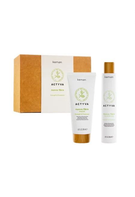 Възстановяващ комплект  Actyva Nuova Fibra - Шампоан 250 мл - Маска 200 мл