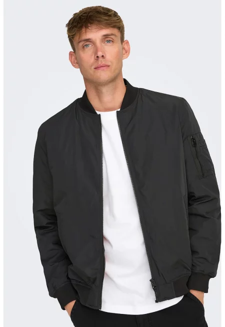Яке бомбър - Черен
