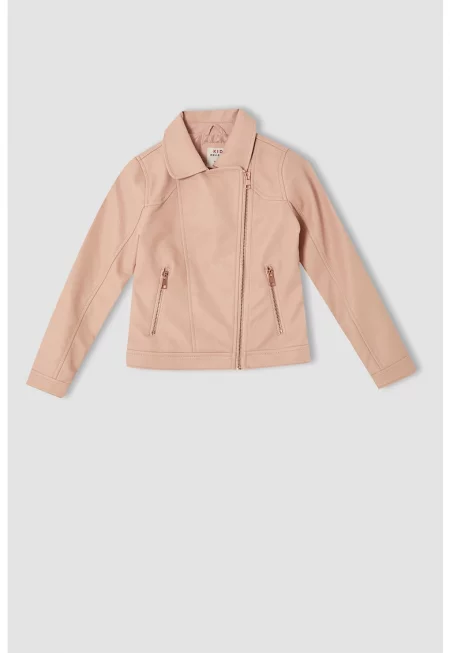 Яке от еко кожа с цип