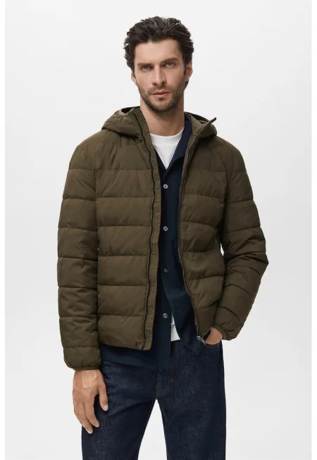 Зимно пухено яке - Тъмно каки