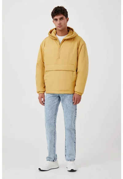 Зимно яке без закопчаване с качулка