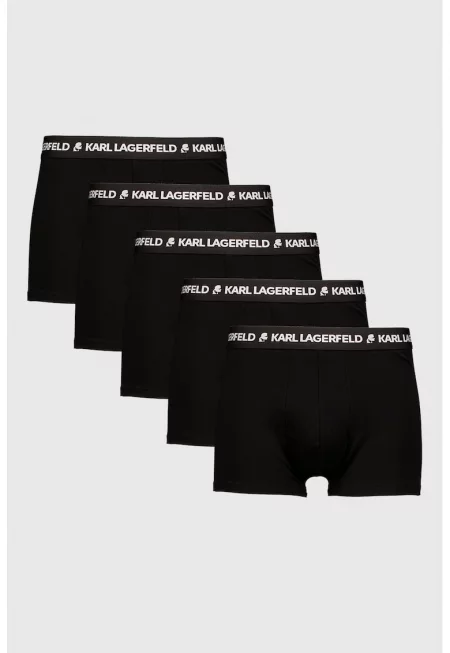 Боксерки с органичен памук - 5 чифта - Черен