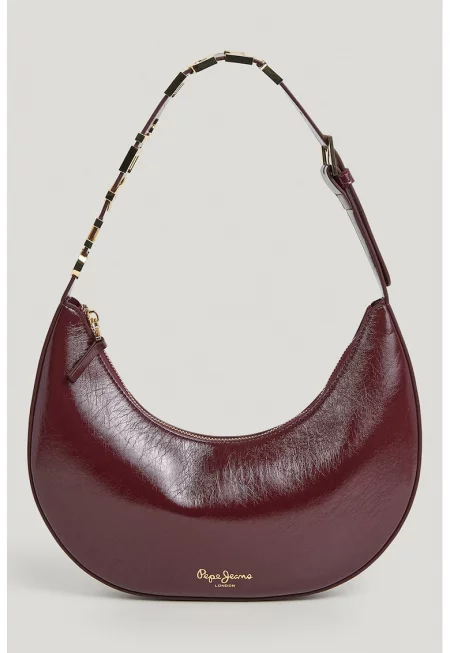 Чанта Crescent Moon еко кожа - Тъмновиолетов