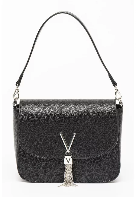 Чанта през рамо Divina от еко кожа - Черен