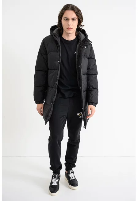 Дълго зимно яке - Черен