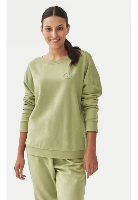 Дамска блуза -  304752667 - Модал/Памук/Найлон - Зелена - Зелен