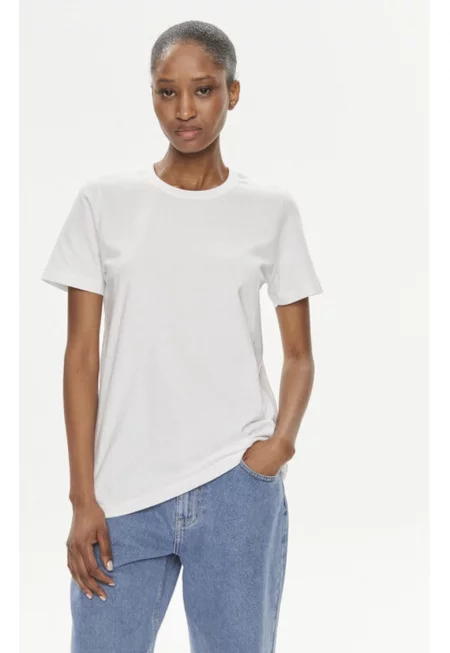 Дамска тениска -  304005176 - Органичен памук - Бяла - Бял