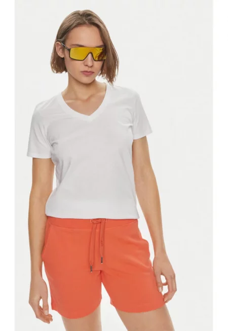 Дамска тениска -  304122965 - Органичен памук - Бяла - Бял