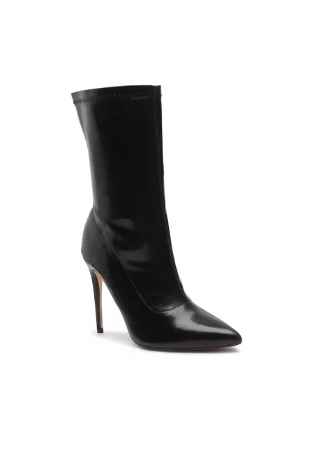 Дамски боти -  301728054 - Еко кожа - Черни - Черен