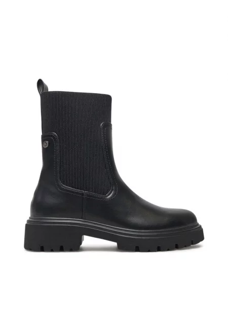 Дамски боти до глезена -  43169 - Екокожа - Черни