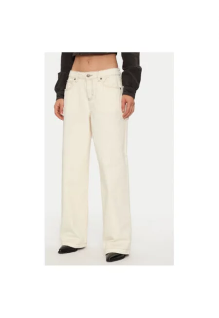 Дамски дънки -  304998584 - Памук - Бежов - Бежов