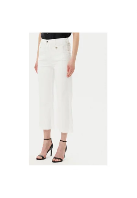 Дамски панталон  241-PCLIC - Памук - Екрю