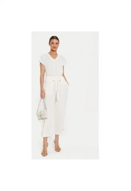 Дамски панталон -  304591242 - Лиосел/Вискоза - Бежов - Бежов