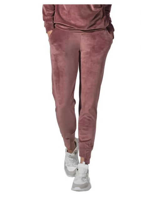 Дамски панталон -  модел M746 - розов - елегантен и удобен - полиестер/еластан