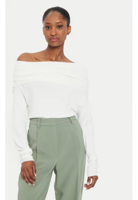 Дамски пуловер -  304638633 - Вискоза/Полиамид - Един размер INTL - Бежов