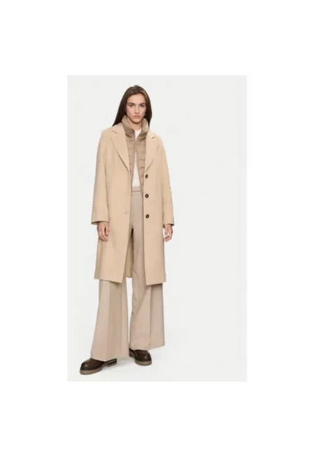 Дамско палто - Marc O'Polo - 304168918 - Вълна/Полиестер - Бежово - Бежов