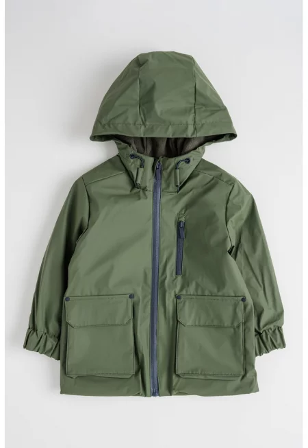 Дъждобран с цип и качулка