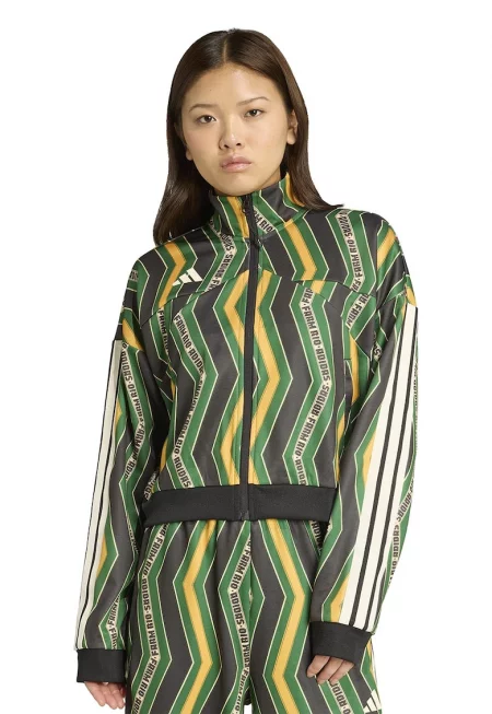 Десениран суитшърт с паднали ръкави