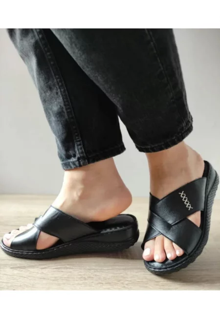 Ежедневни сабо дамски  28-531 Черни - Черно