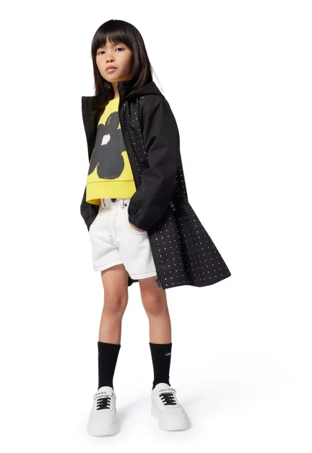 Флорален суитшърт - Черен/Сламеножълт