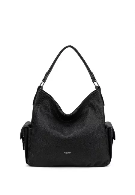 Хобо чанта Eloria Ultra от еко кожа - Черен