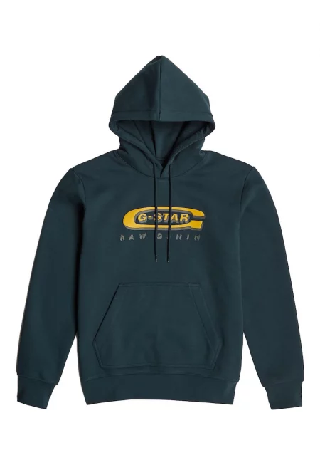 Худи с лого и джоб кенгуру