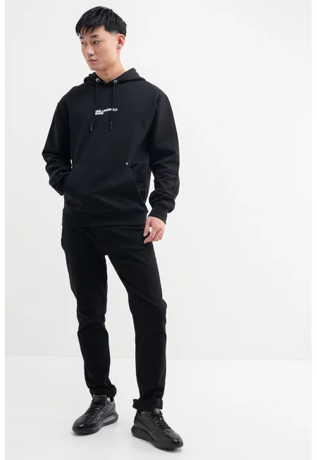 Худи с лого и джоб кенгуру