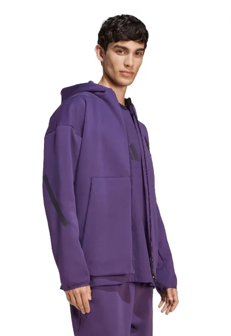 Худи Z.N.E. с цип - Виолетов