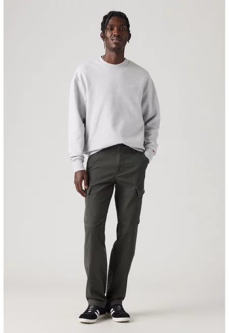 Карго панталон със средна талия - Tъмносив