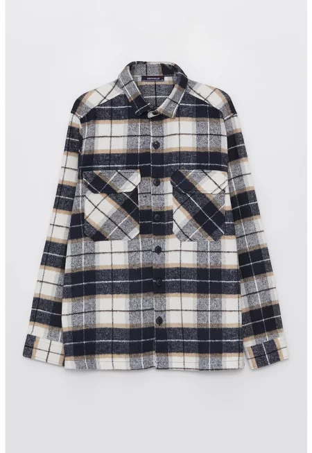 Карирано яке тип риза