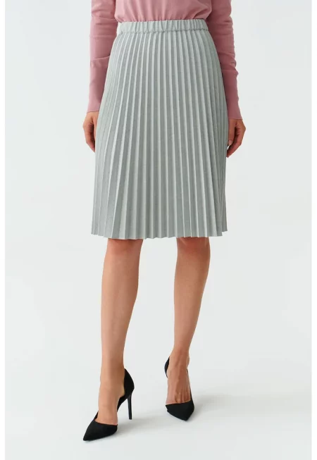 Къса плисирана пола Bari - Ментово зелено
