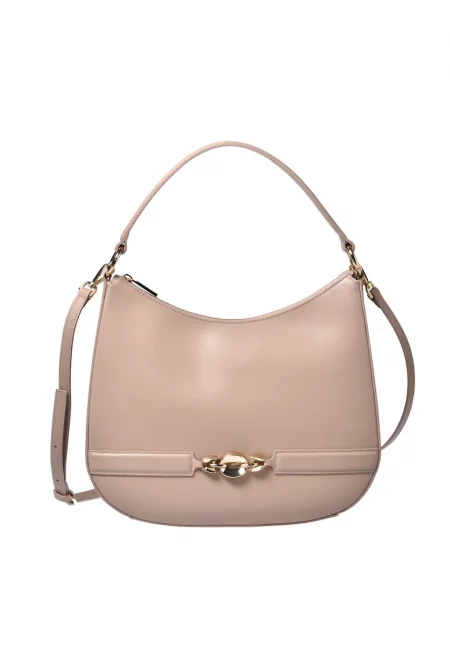 Кожена чанта през рамо с отделяща се презрамка