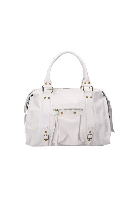 Кожена чанта с дръжки