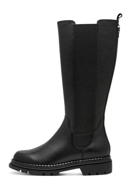 Масивни ботуши с цип - Черен