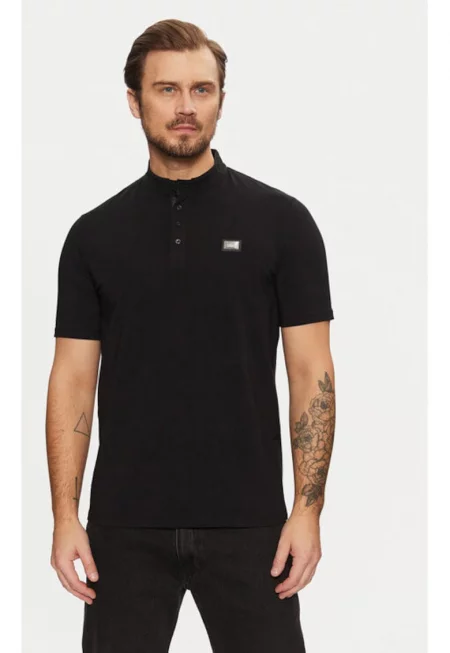 Мъжка тениска -  304612879 - Памук - Черен - Черен