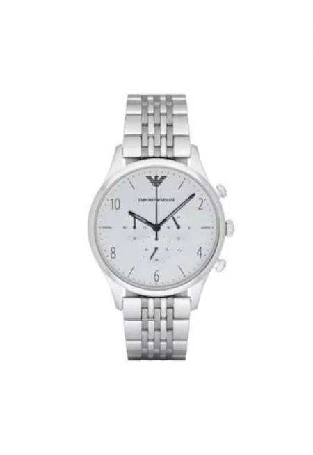 Мъжки часовник -  43 мм - Неръждаема стомана - Сребрист